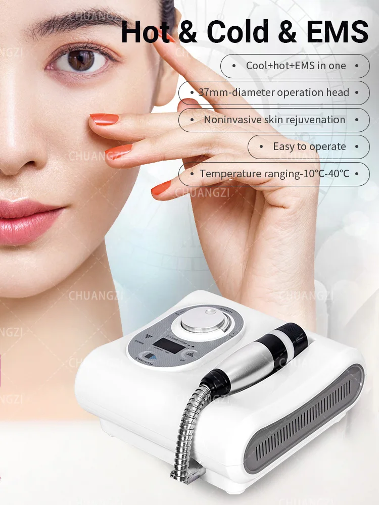 

Dcool Portable Cool + Hot + EMS For Skin Tightening Anti Puffiness Facial Electroporation Machine Beauty device