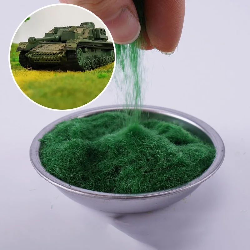 3MM Miniature Grass Powder for Making Terrain Grass DIY Lawn Building Sand Table/Railway/Wargame Model Scenery Diorama 30g/bag