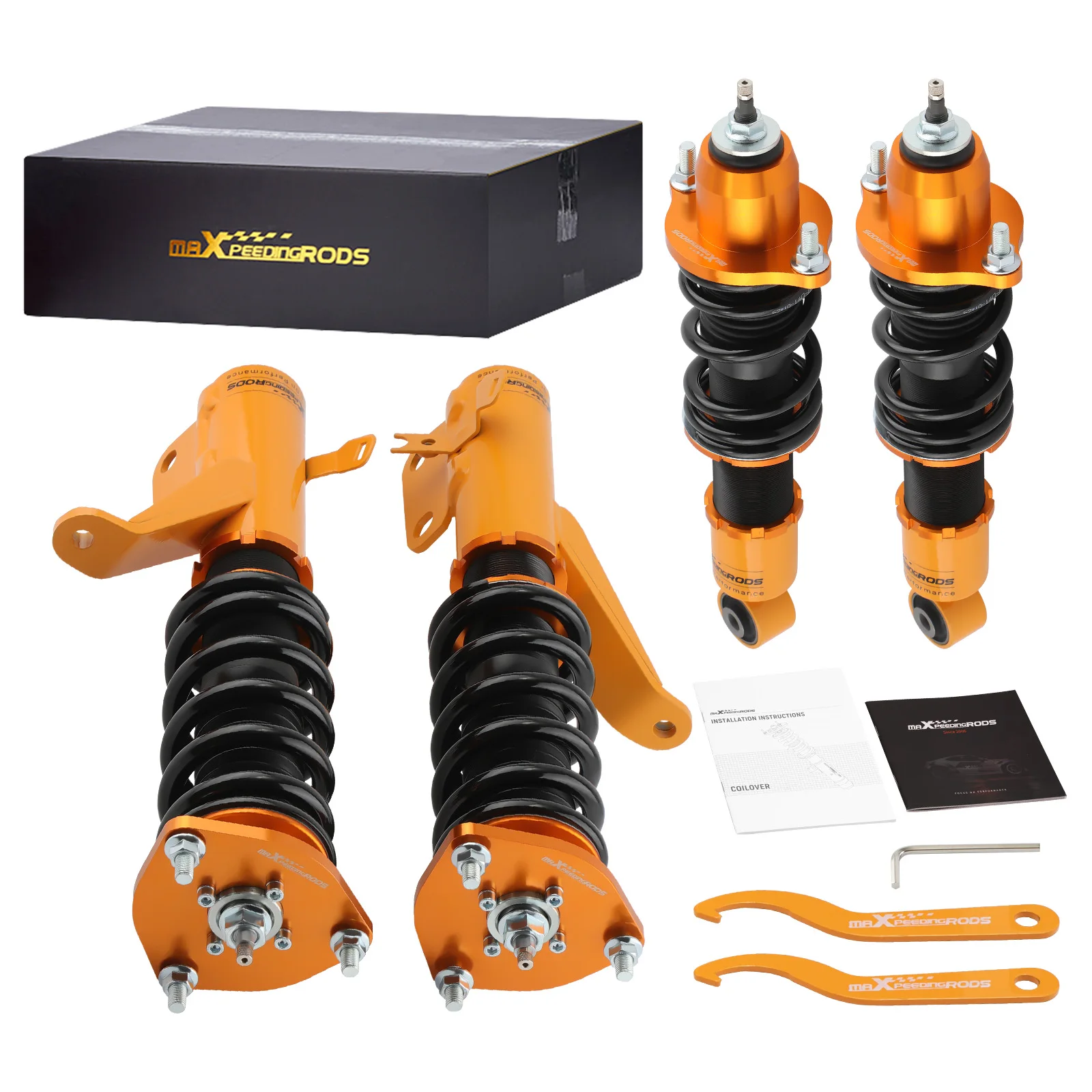 24 Damping Levels Coilovers For Honda Civic VII 2-door Coupe Si EM2 2001-2005 Suspension Shocks Struts Front Rear TOp Mount