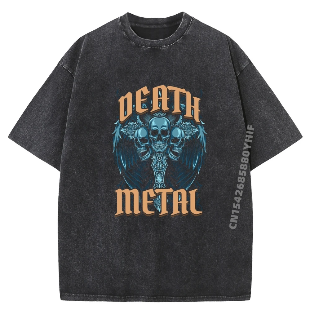 

Goth For Concerts Festivals Plus Size Men Clothing Vintage Washed T-Shirts Graphic Shirt Fashion Clothes