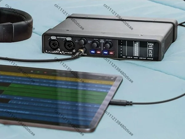USB-C Audio Interface 18In 22Out External Sound Card DSP Effects Studio Recording Live Streaming