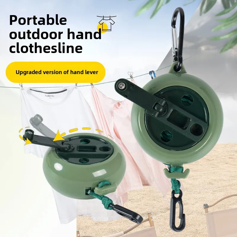 

Adjustable 33ft Car Portable Travel Outdoor/Indoor Clothesline Cord Camping Clothes Line,Laundry Drying Rope For Hotel Trip