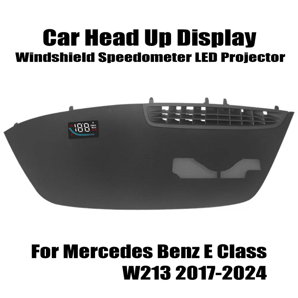 For Mercedes Benz E Class W213 2017-2024 Car Head Up Display HUD Windshield Speedometer LED Projector Electronic Accessories