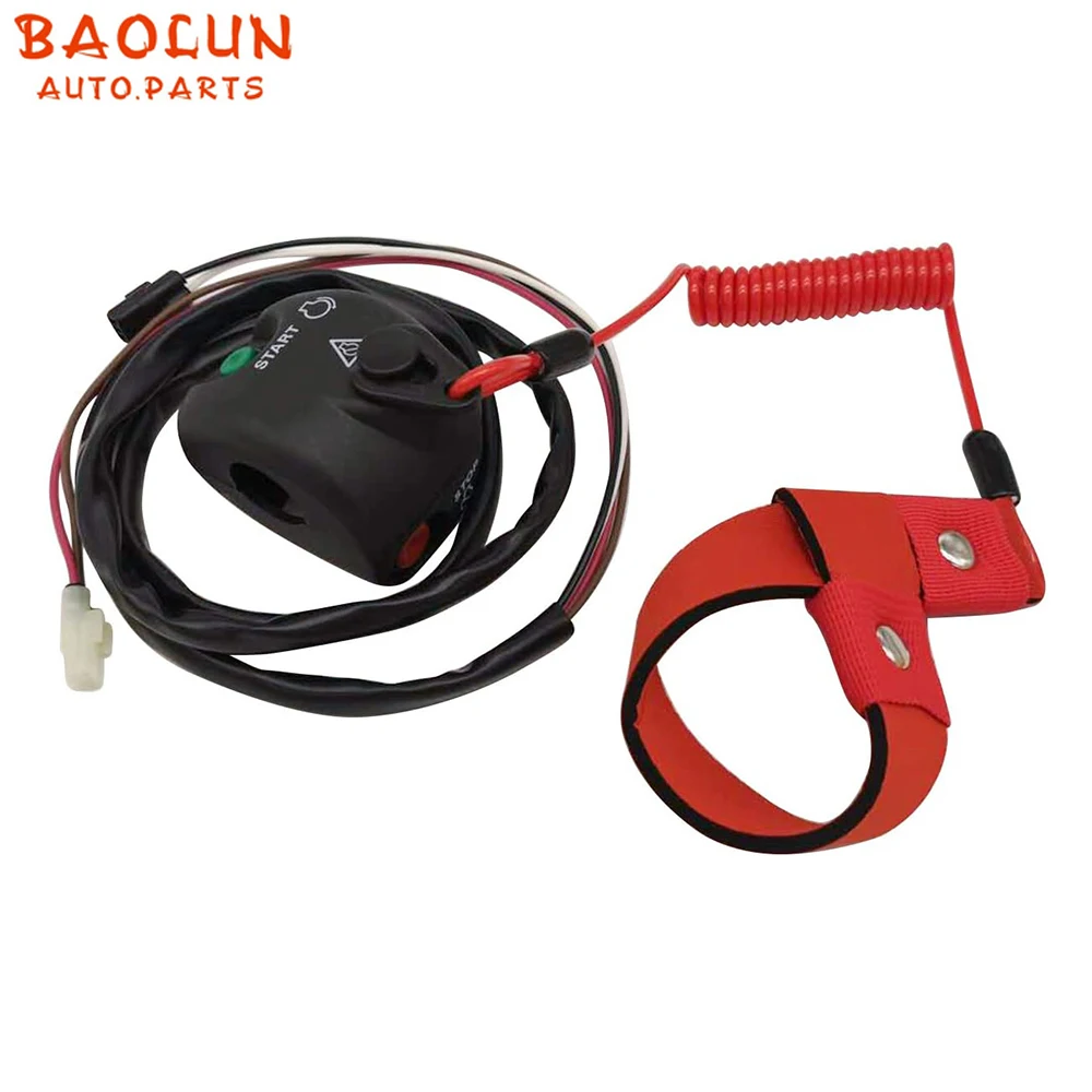 BAOLUN    Replaces Fits FK7-68310-07-00 For Yamaha FK7-68310-07-00 WaveRunner Handlebar On Off Kill Switch Box w/Lanyard
