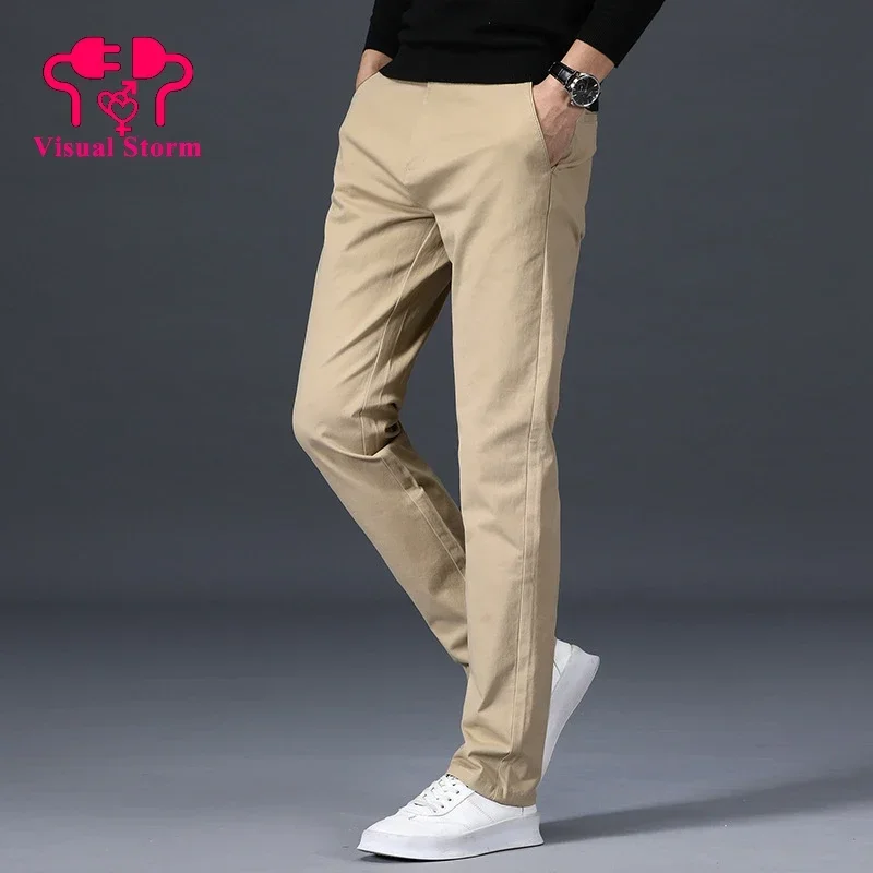 Man Casual Open Crotch Pencil Pants Smart Casual Hidden Zipper High Rise Korean Style Fashion Streetwear Crotchless Trousers