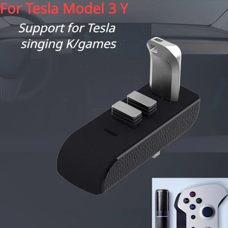 Glove Box USB Hub Ports For Tesla Model 3 Y Docking Station 4-in-1 USB Extender Charger Spiliter Upgrade Data Transfer Adapter