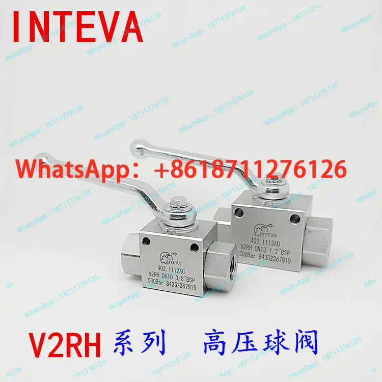 Original imported  INTEVA hydraulic V2RH 402 series manual hydraulic high pressure ball valve