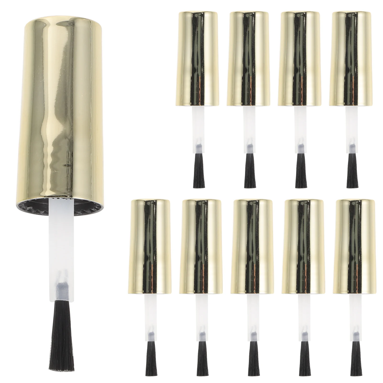10 Stück Gel-Nagellack-Flaschenverschlüsse Nail Suite Kleine Flaschen Ersatz für Kunststoff-Rayon