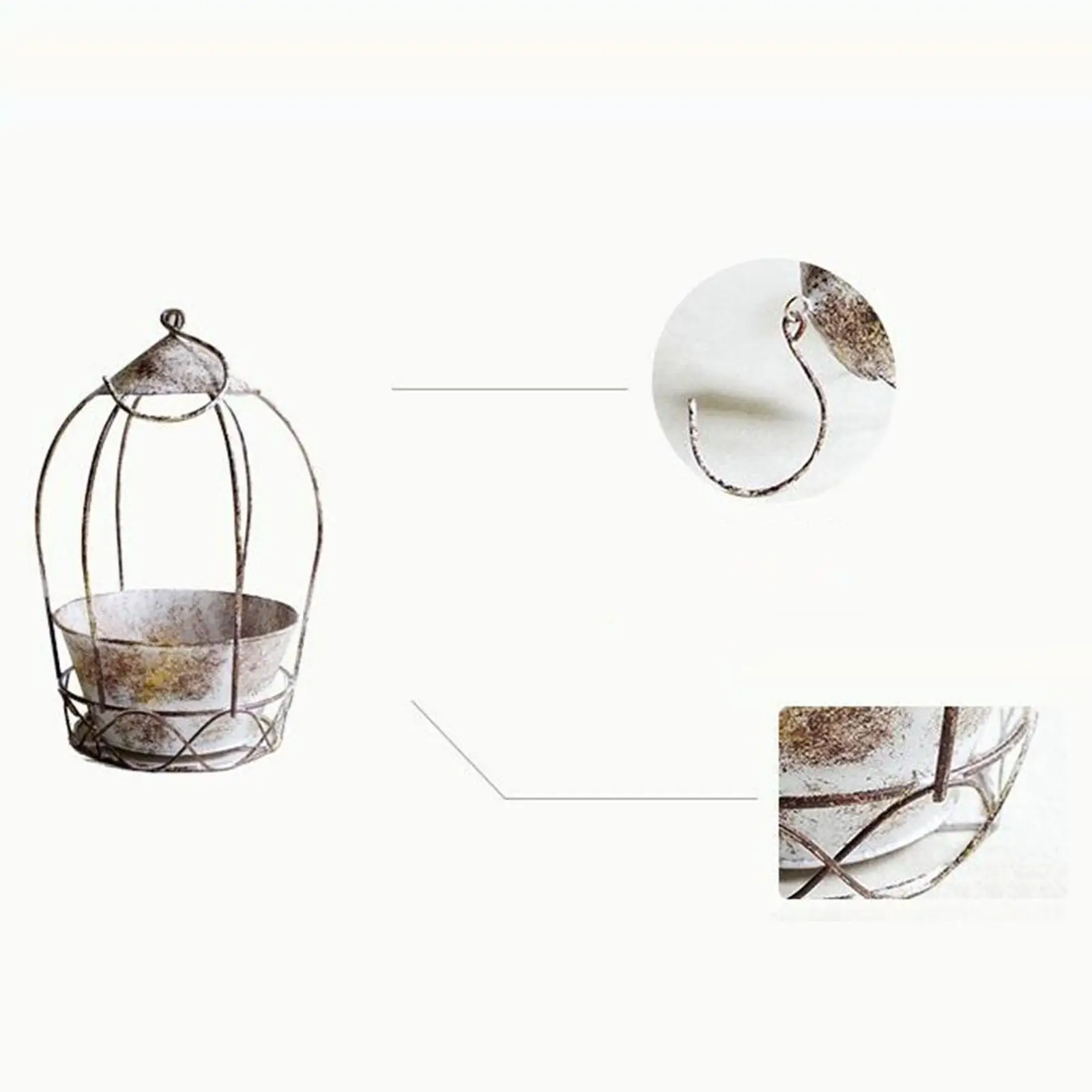 Hanging Pot Photography Accessories Home Decor Vintage Country Wedding Scene Layout Metal Plant Hanger Flower Stand