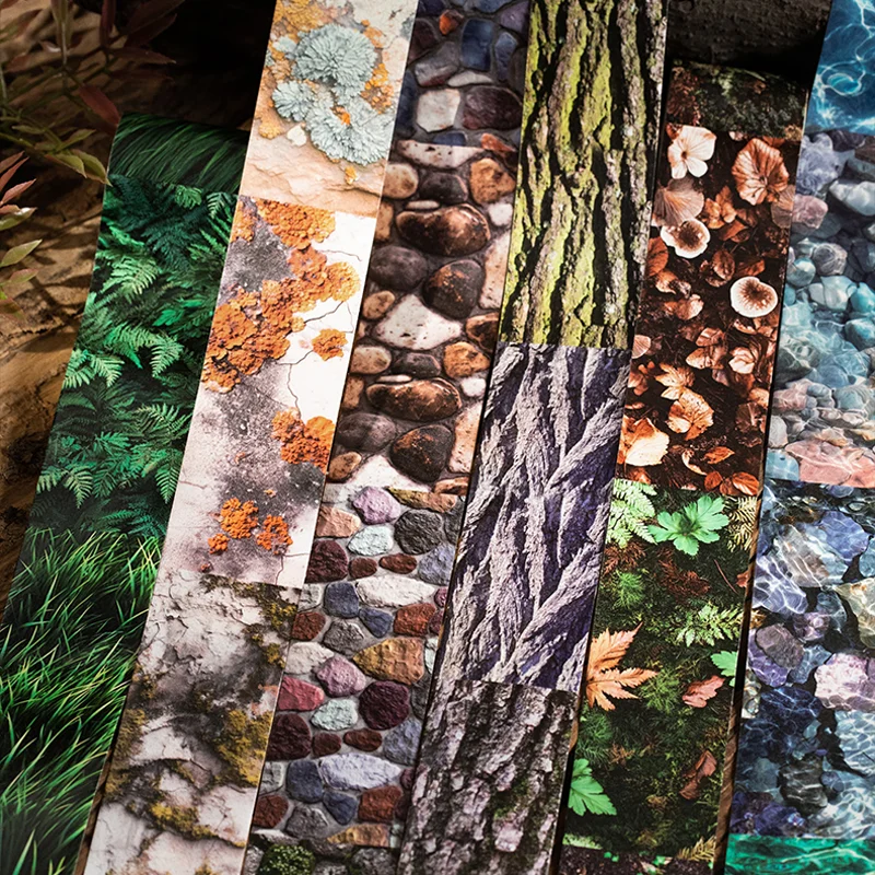 Papel paisagem fita adesiva 1 rolo rural campo de estrada textura fundo fita decoração para casa reparação presentes amigos