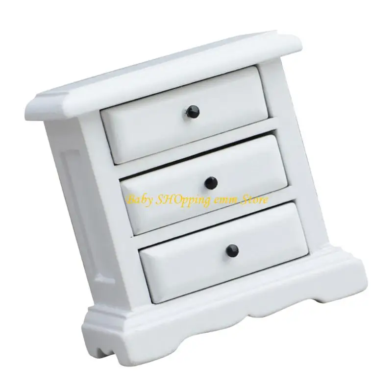 

23GD Realistic Miniature Side Cabinet Model Furniture for 1/12 Dollhouses Enthusiast