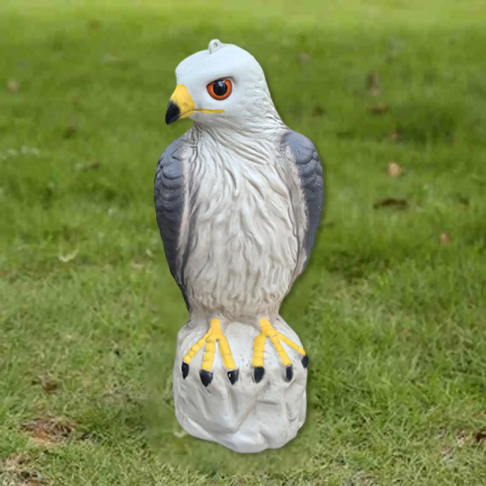 

Креативная садовая скульптура орла: реалистичный отпугиватель птиц из ПЭ для защиты газонов и урожая на открытом воздухе