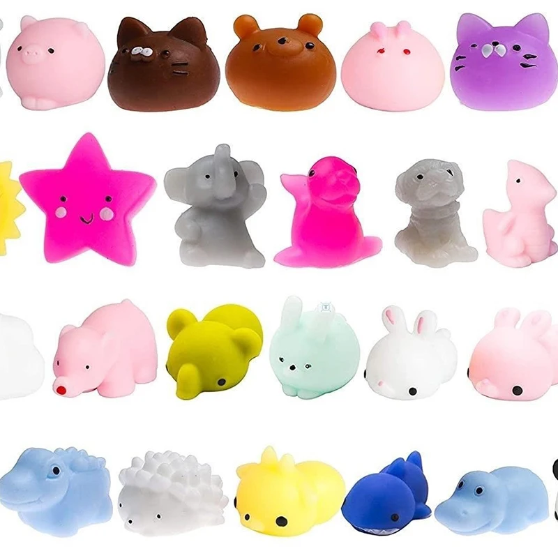 5-50PCS Squishy Toy Cute Animal Antistress Ball Squeeze Mochi Rising Toys Abreact Soft Sticky Stress Relief Toys Funny Gift