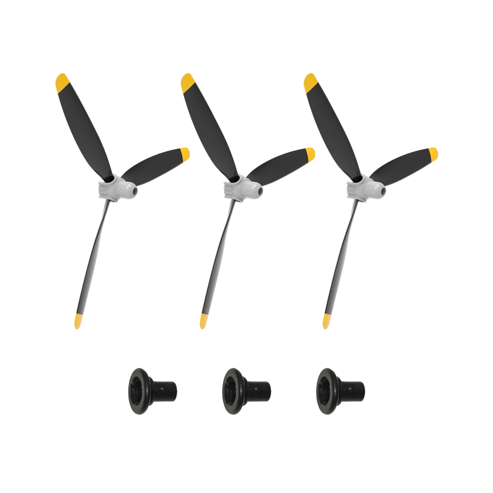 

3-лопастной пропеллер, 3 шт., запасные пропеллеры для радиоуправляемых самолетов, совместимые с 4-канальным радиоуправляемым самолетом Volantex 400 мм F4U Corsair/P47 Thunderbolt