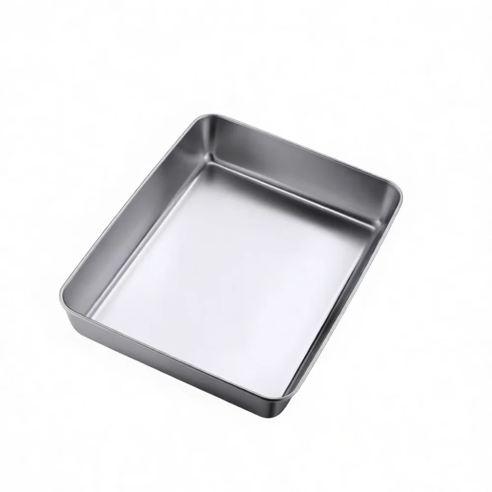 ถาดอบขนมสแตนเลสพรีเมียม รูปทรง - Kitchen Baking Storage Containers บทวิจารณ์และราคา