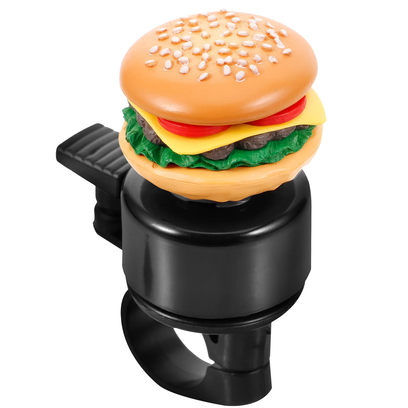 

Hamburger Bike Bell Loud Ringing Durable Plastic Cartoon Decoration for Kids Adults Mountain Toddler Bikes Bicycle Accessories
