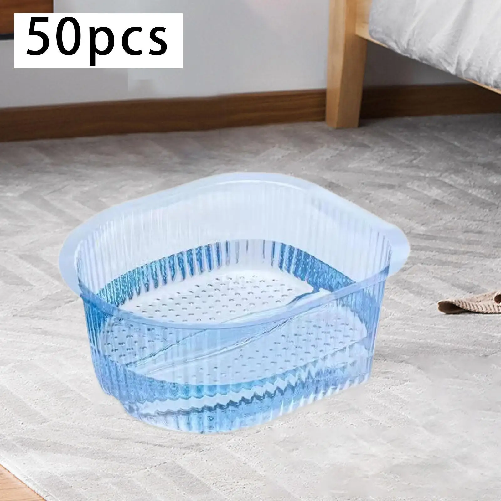 50Pcs Pedicure Liners Portable Pedicure Tub Liners Pedicure Bowl Liners Disposable for Home Soaking Feet Pedicure Foot Soak SPA