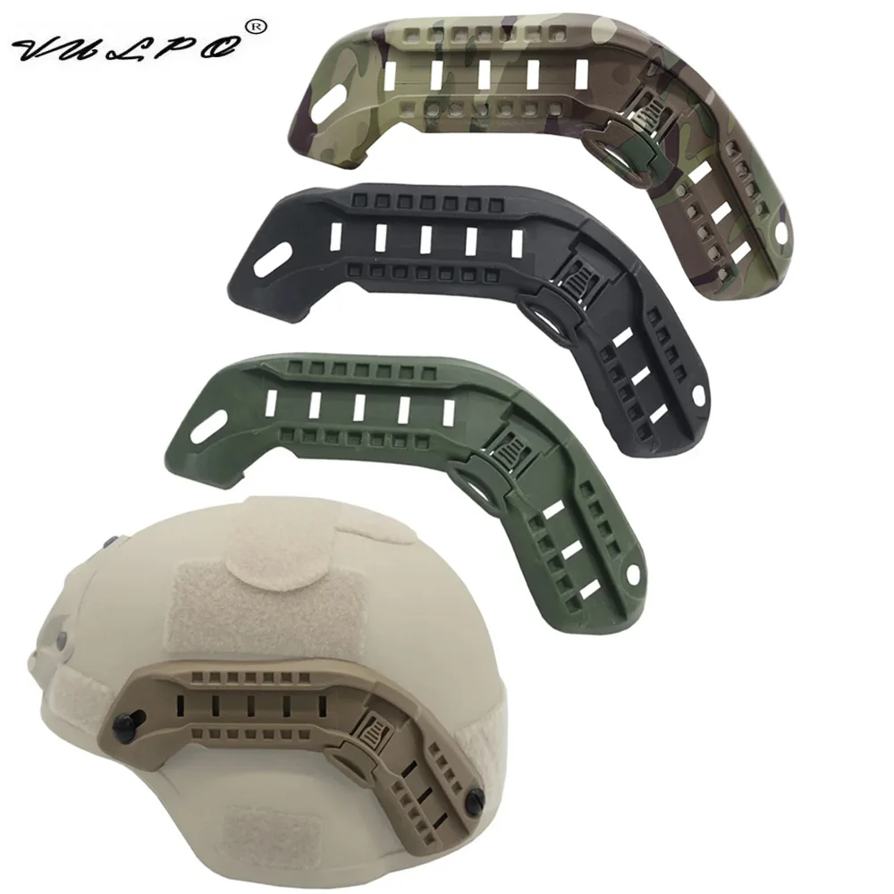 VULPO Tactical MICH2000 Helmet Side Guide Rail ARC Helmet Mount Rail Hunting Airsoft Mich 2000 Helmet Accessories