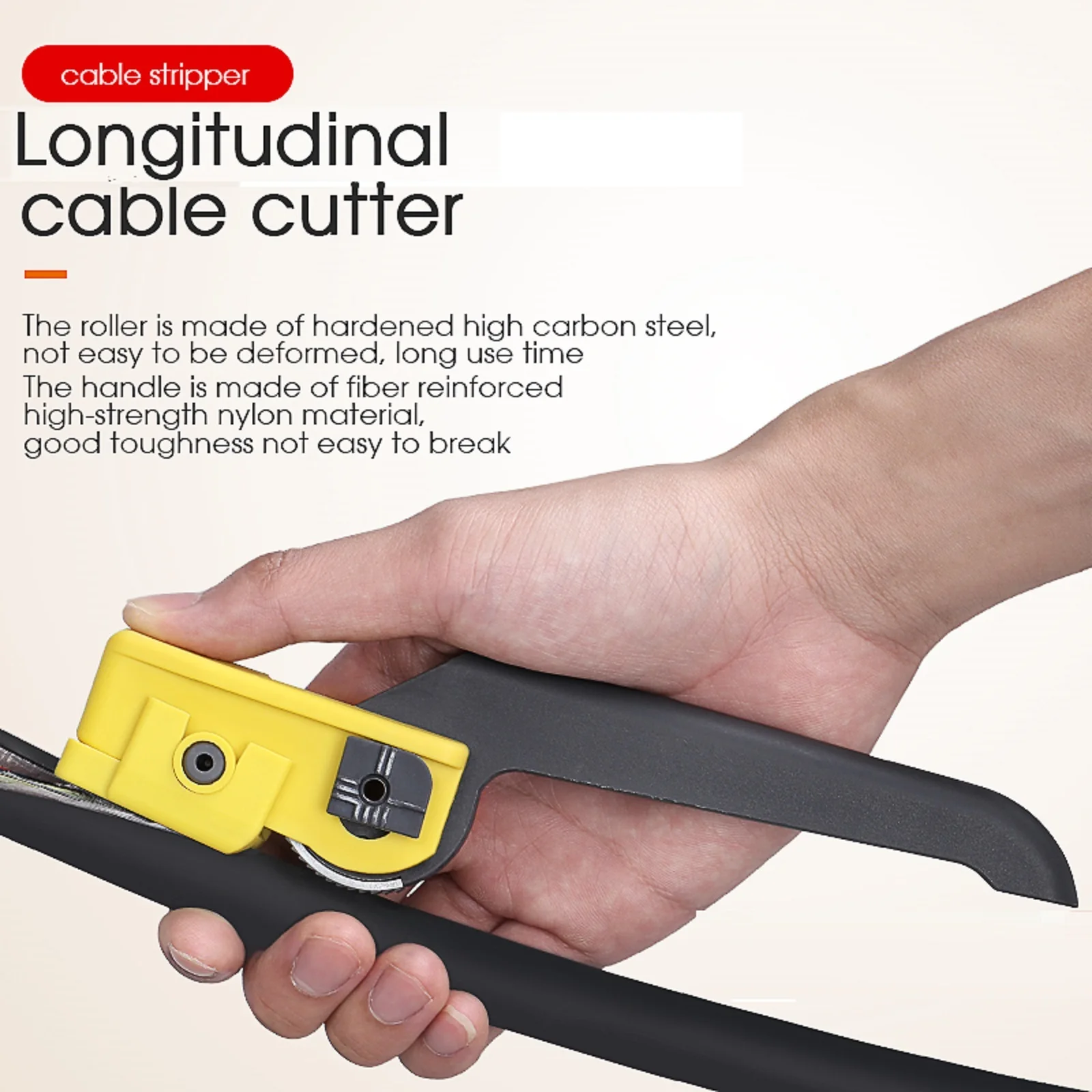 

Fiber Optic Wire Stripper KMS-K Longitudinal Optical Cable Jacket Slitter Cable Sheath Cutter