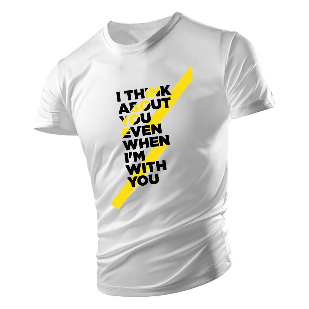 2023 Men's Crew Neck Short Sleeve T-Shirt Loose Comfortable Customizable Hand-Painted Design Service Clothing