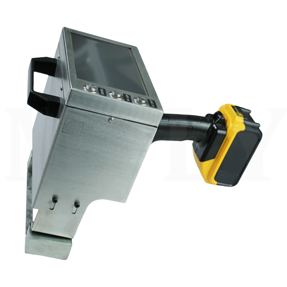 80*30mm Portable Car VIN Number Handheld dot Peen Marking Machine  Metal Nameplate Engraving Battery Operated Marking Machine