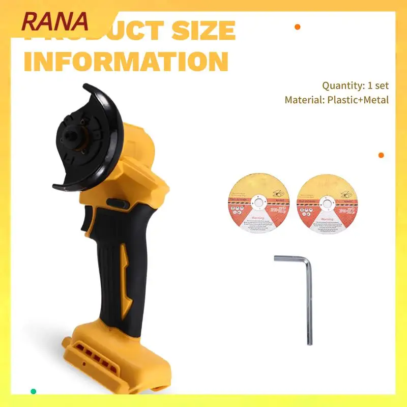 Kit de mini rebarbadora portátil RANA de 3 polegadas para bateria de 18V: inclui ferramenta de polimento e 2 discos de corte