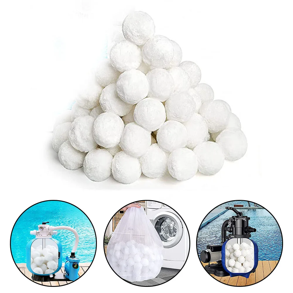 5cm Pool Filter Balls Fiber Filtration Media Swimming Pool Sand Filters Fiber Outdoor Hot Tubs Accessories Cleaning Tools