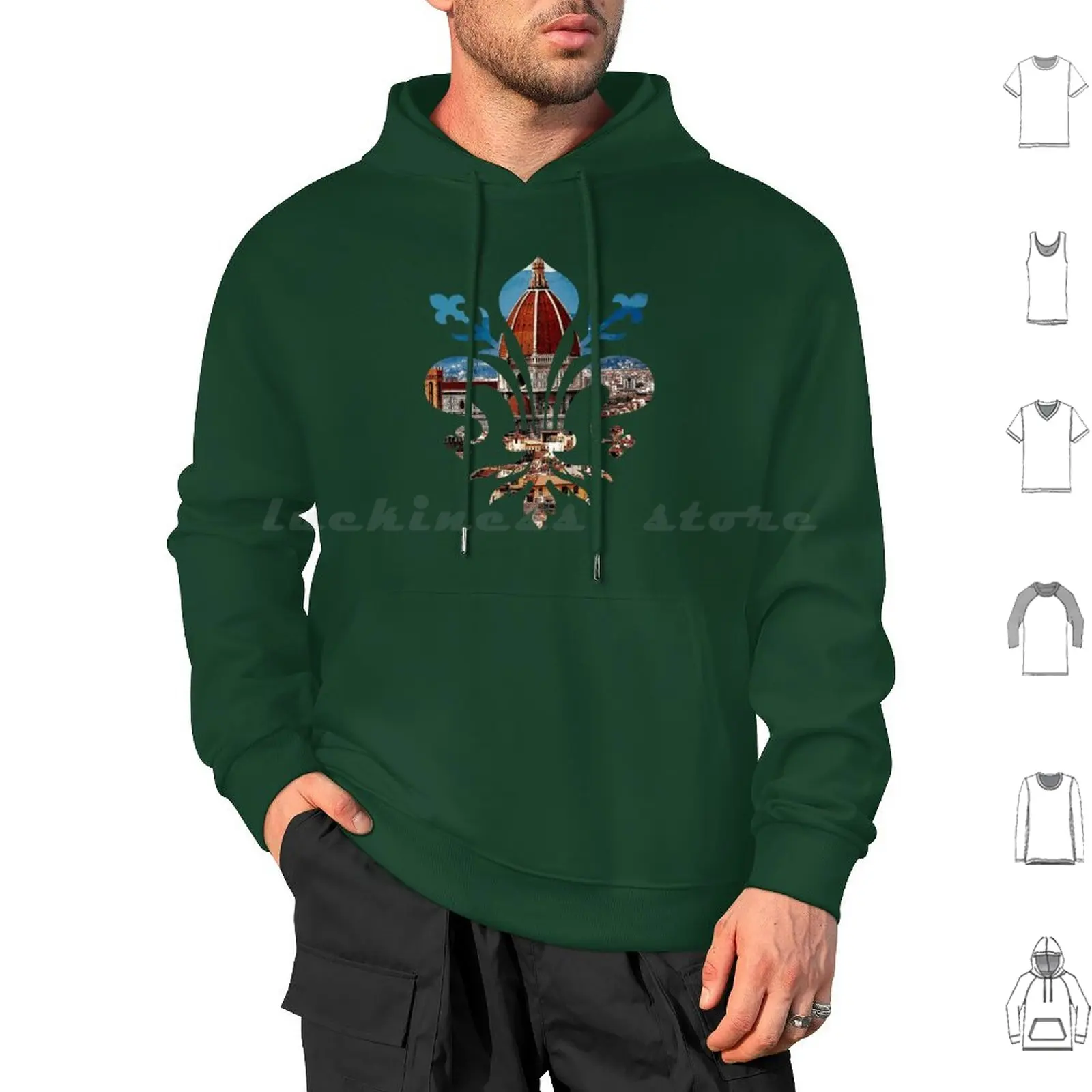 Flur De Lis Florence Hoodies Long Sleeve Coat Of Arms House Of Medici Medici Florence Firenze Italian Italy Dynasty