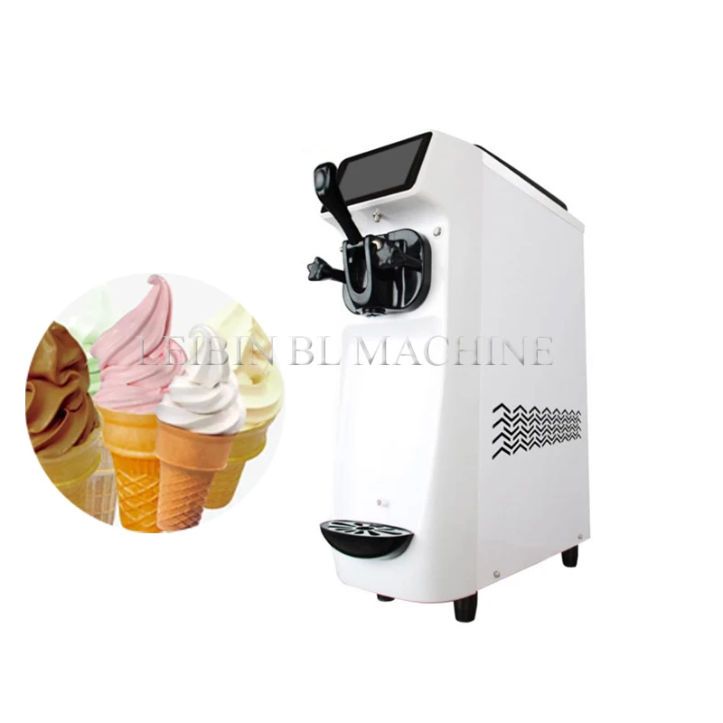 

Commercial Soft Ice Cream Machine Desktop 1 Flavor Multifunctional Small Sundae Machine