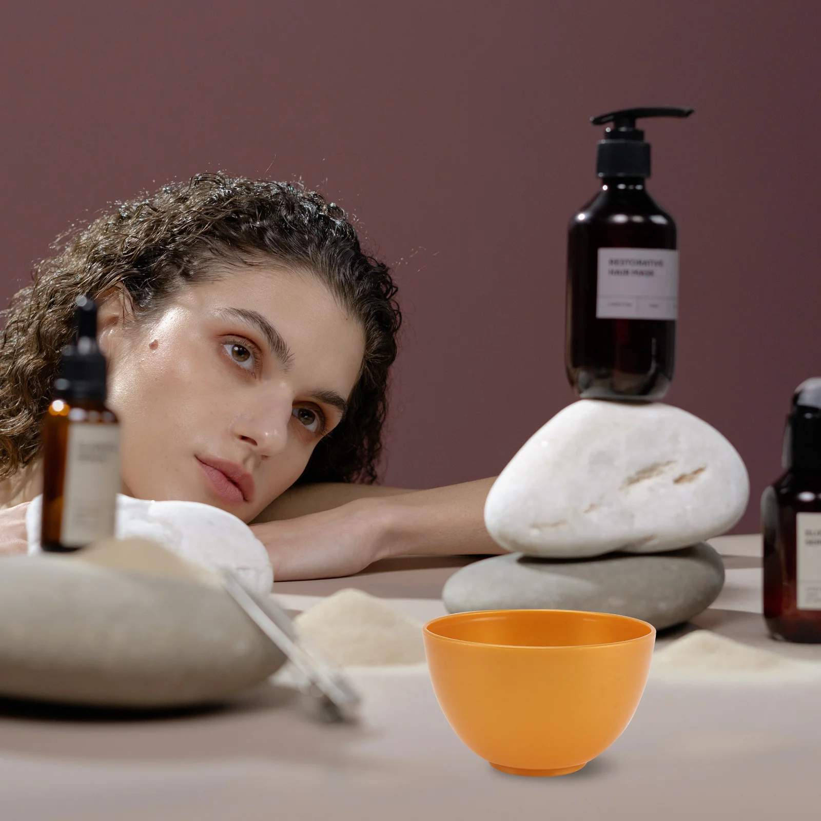 ชามมาส์กหน้า DIY สีทอง ทนทาน ผลิตจากพลาสติก ป้องกันการตกแตก ปลอดภัย ทำความสะอาดง่าย ใช้งานได้ยาวนาน อุปกรณ์เสริมความงาม ใช้ได้ทั้งที่บ้านและร้านเสริมสวย เหมาะสำหรับเป็นของขวัญ