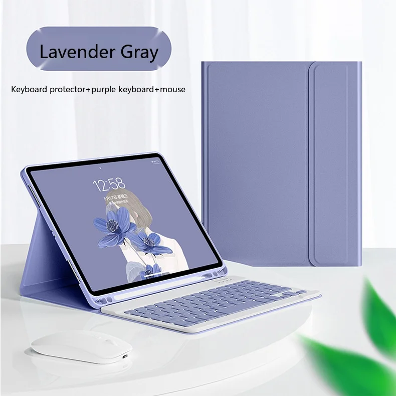 iPad-Tastaturhülle mit Bluetooth-Tastatur und Maus, kabellose Folio-Hülle für 10,9, 11 und 12,9 Zoll – Detail 16