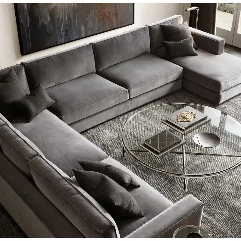 طاولة قهوة لغرفة المعيشة الفاخرة الأمريكية الخفيفة فيلا نموذج فندق غرفة مصمم عالية الإحساس RH معيشة حديدية مزورة