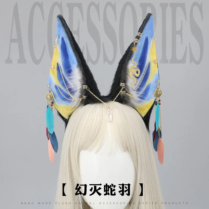 Nouveau bandeau d'oreille de chien d'animal fait à la main bandeau d'anime mascarade Costume de fête casque adolescentes fille Cosplay habiller cerceau de cheveux