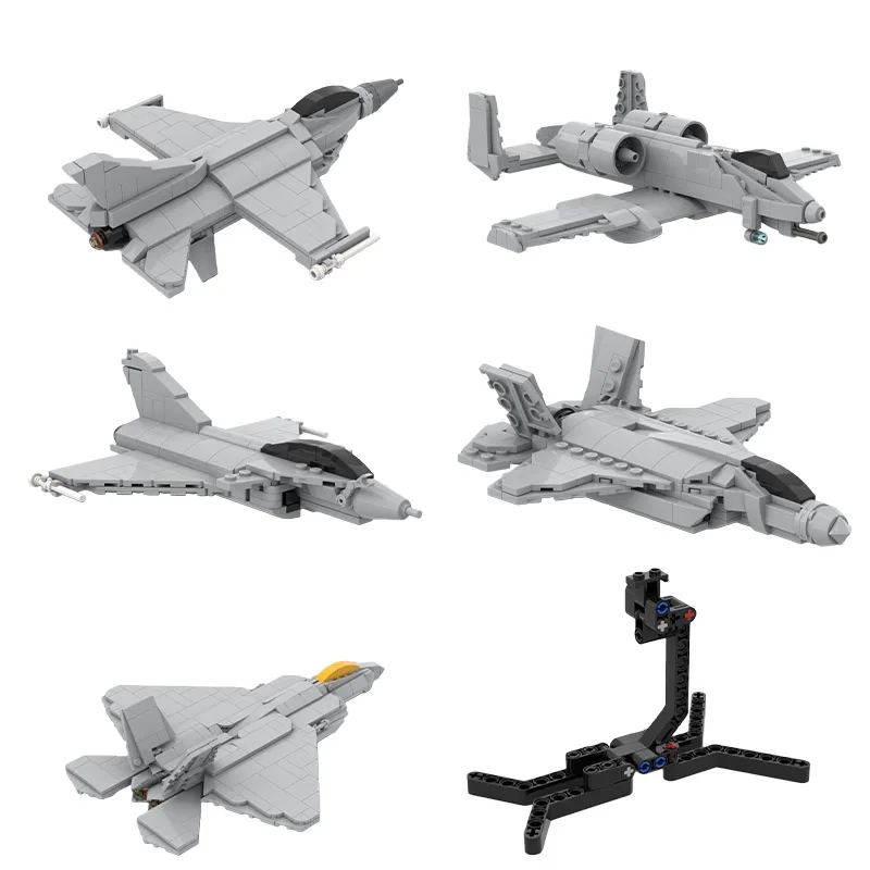 MOC building blocks toy miniature aircraft model creative display item holiday gift for boys' birthday