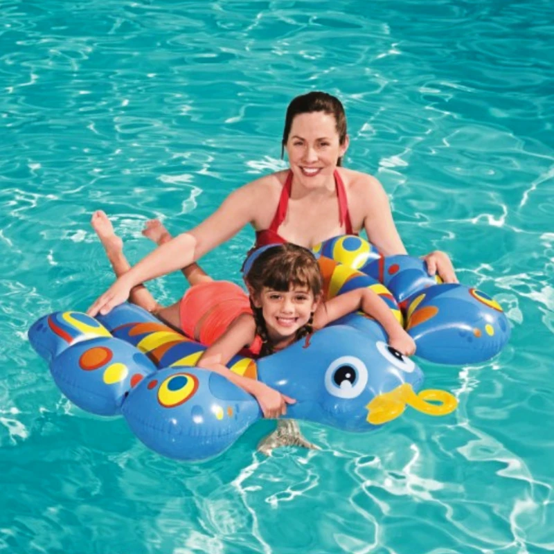 Pool Ring for Kids Inflatable Cartoon Aminal Floats Floating Frog & Crab & Butterfly Shaped Swimming Rings Baby Pool Toys