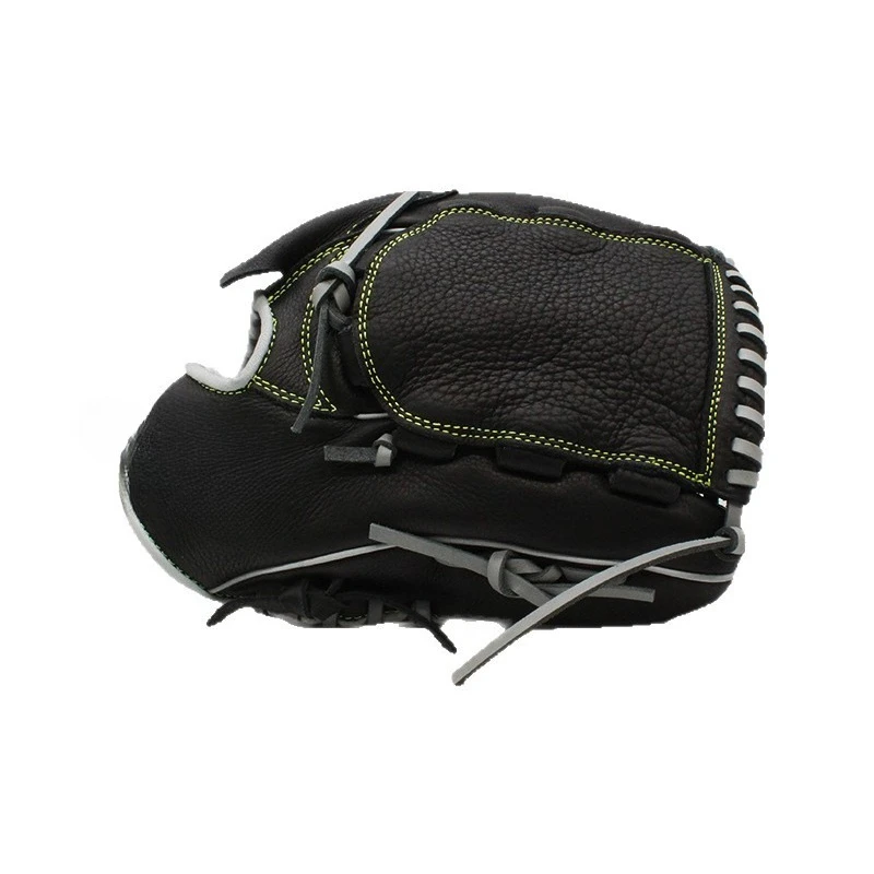 

All-Cowhide Instant Baseball Softball Gloves Adult Teen Black Pitcher Training