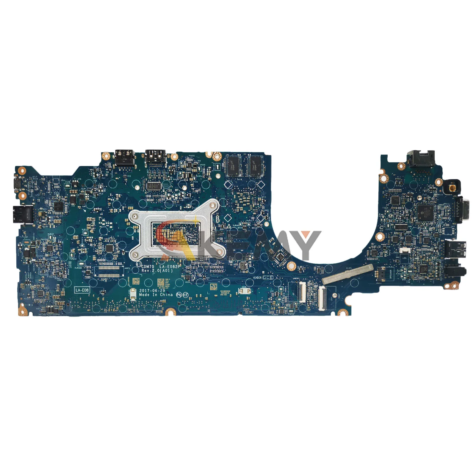 DELL Latitude 5480 E5480 اللوحة الرئيسية للكمبيوتر المحمول موديل LA-E082P لـ DELL، مع i5 i7 6th/7th Gen CPU CN-0XDPDM 100% تم اختبارها بشكل جيد