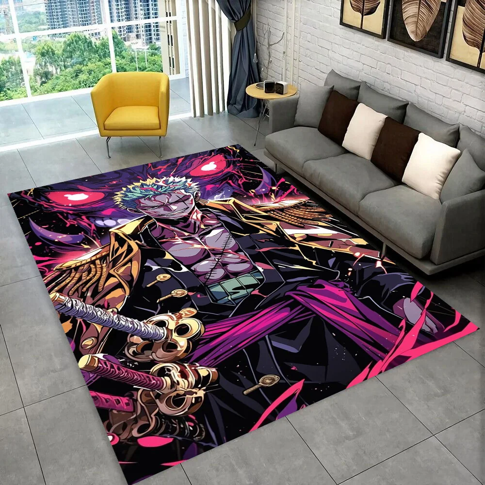 Alfombra de Dibujos Animados en 3D de una Pieza para Sala de Juegos, Dormitorio, Sala de Estar, Sofá, Decoración del Hogar, Alfombra Antideslizante para Área de Juegos para Niños