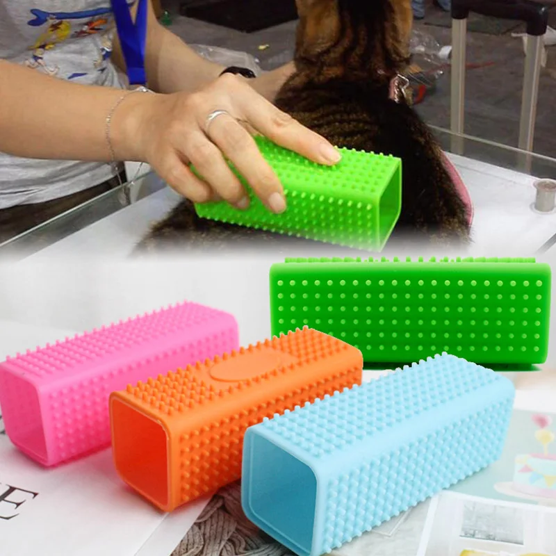 Bathroom Pet Dog Cat Bath Massage Brush Soft Safety Silicone Pet Accessories For Dogs Cats Tools Cleaning Depilatory Brush