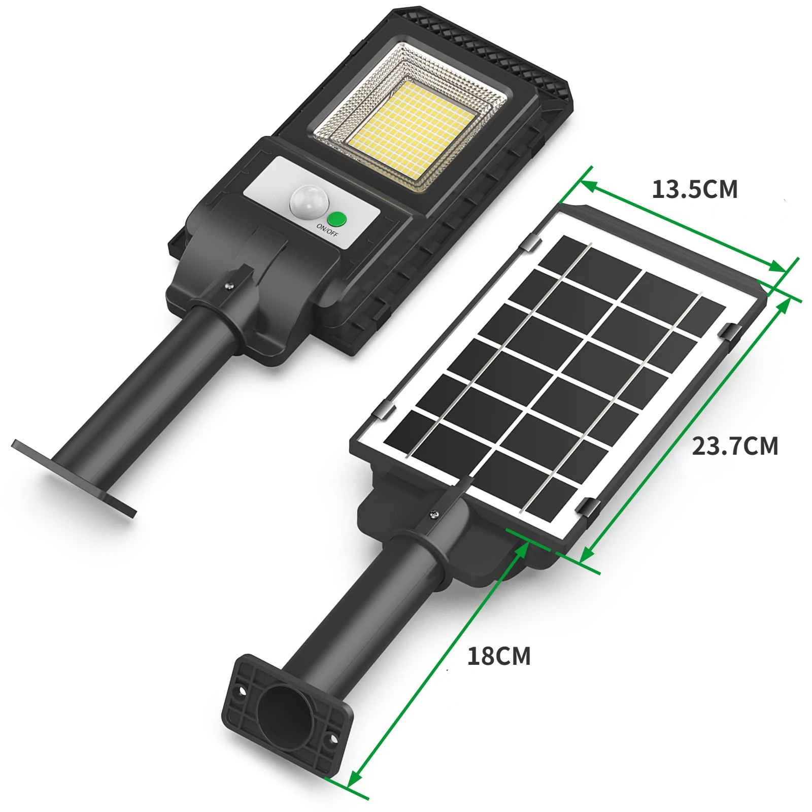 Impermeável Solar Powered Motion Sensor Luz, luzes solares ao ar livre, luz de segurança, Quintal Luzes, 156 LEDs, 1000LM