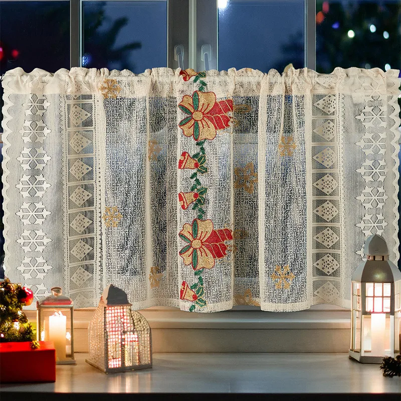 

Embroidered Curtains, Bells, Embroidered Lace, Blackout Rectangles, Beautified Decorations, Coffee Curtains