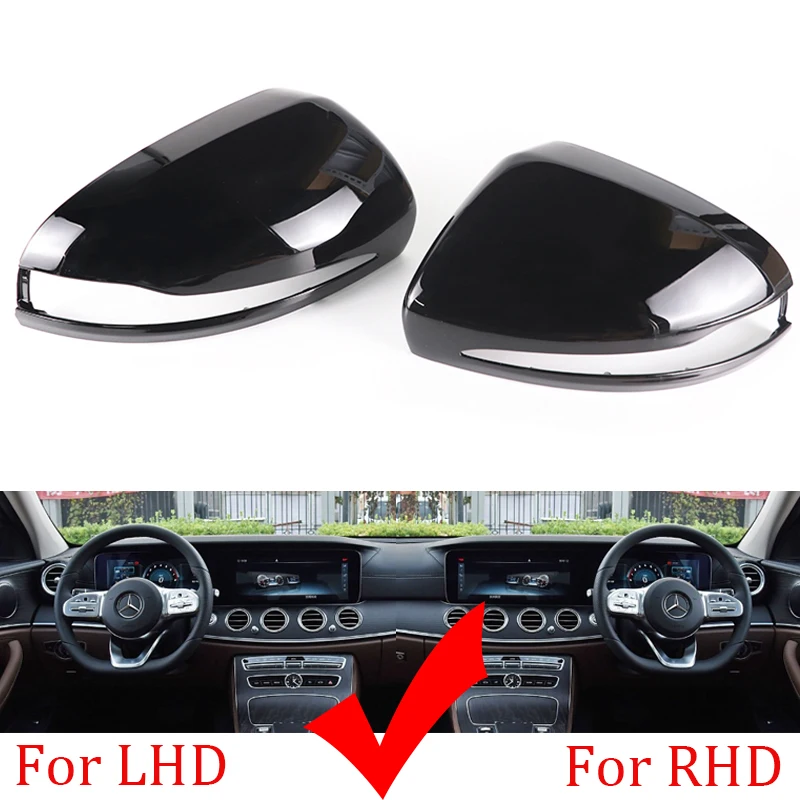 Für Mercedes Benz C GLC S E Klasse W205 X253 W222 W213 Ersatz Carbon Schwarz Seite Rückspiegel Abdeckung Kappen Shell Für LHD RHD