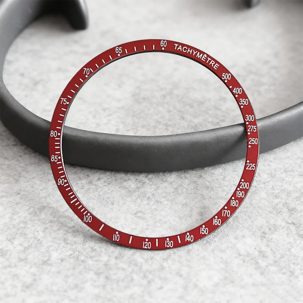 Bezel VK63 38.5*34mm Bezel Aluminium Datar Pengganti Aksesoris Jam Tangan Untuk Casing VK63 Aksesoris Bezel Suku Cadang