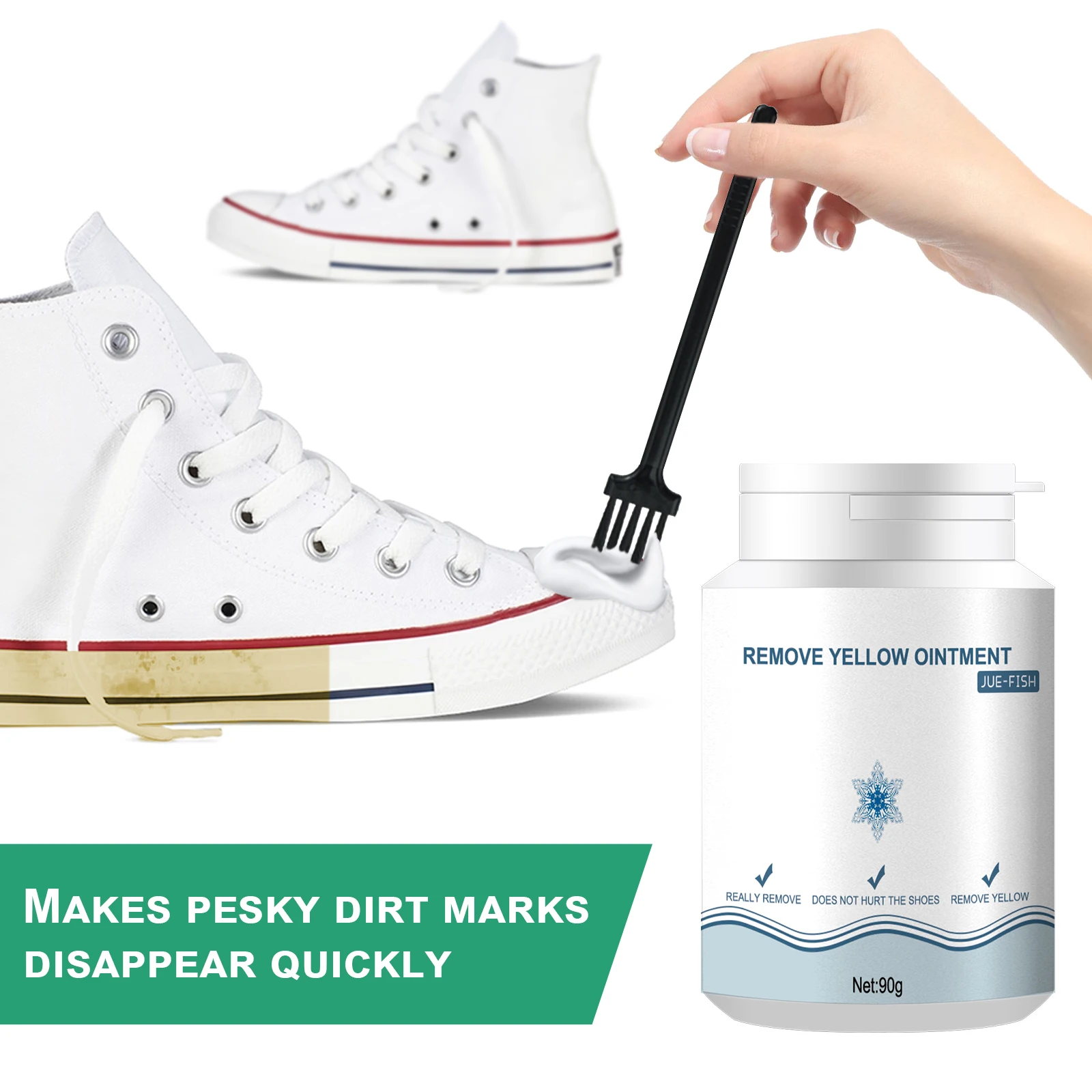 Sole Edge Whitener - Shoe Decontamination Yellow Removal Gel -