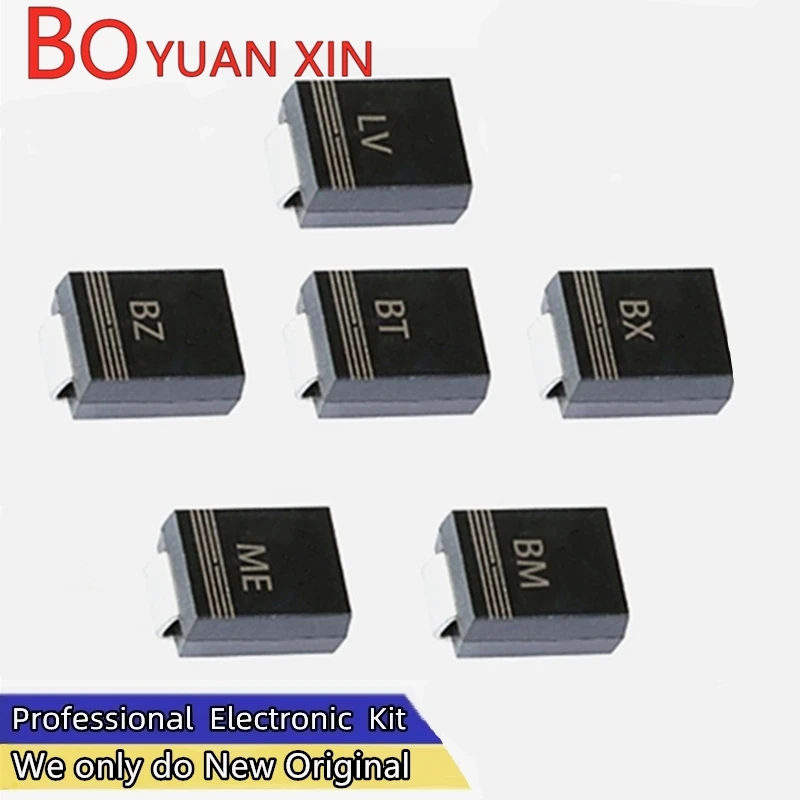 50Pcs  ES3D ES3JBF ES2G ES3J ES2J ES2D ES3G 1A 2A 50V 100V 150V 200V 300V 400V 600V 1000V SMB DO-214AA SMD Fast Rectifier Diodes