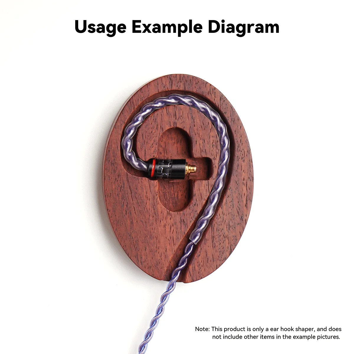 A57G-Earpone 케이블 셰이퍼 나무 DIY 귀고리 셰이퍼 휴대용 귀 홀더 액세서리