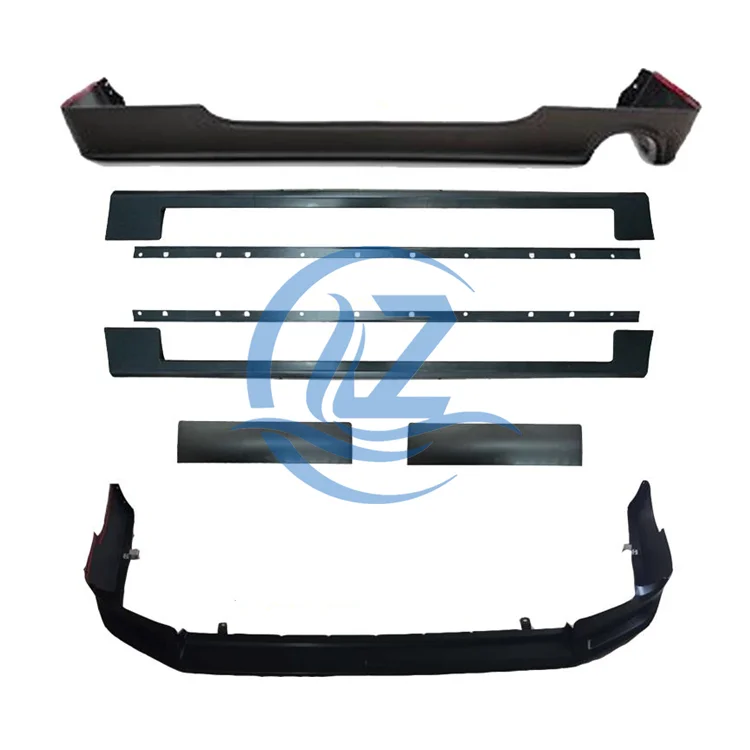 for Hiace 2014-2018 Wide-body 1880 (13seats) Body Kits Rear Bumper Lip Bumper Lip and Side Lip