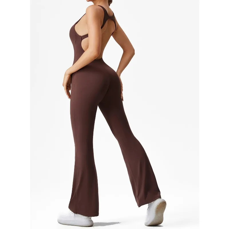 

Новые комбинезоны на молнии, комплекты для йоги, штаны без рукавов, комбинезон для женщин, одежда для фитнеса, тренажерного зала, спортивный костюм с открытой спиной