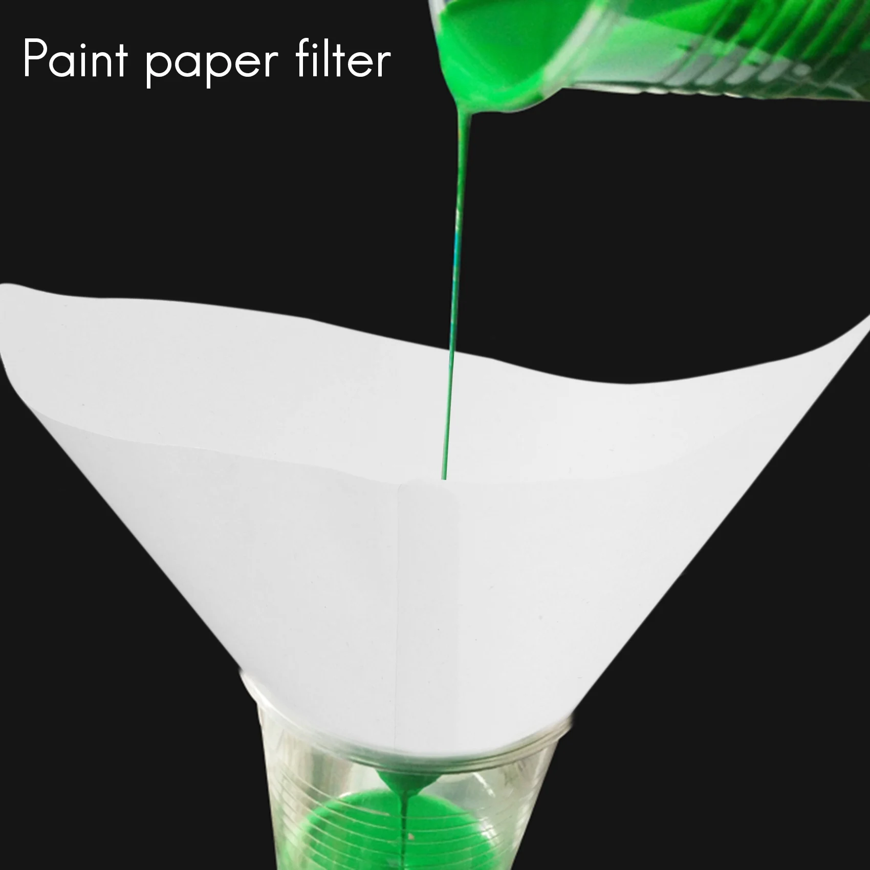 Super Sale 50Pcs Fine Paint Paper Strainers (150 Micrometer) Sieve Filter Mesh New