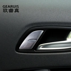 Car Styling For Audi TT 2007-2014 Front Central Door Lock Unlock Switch Cover Button Cap Sticker Trim Interior Auto Accessories